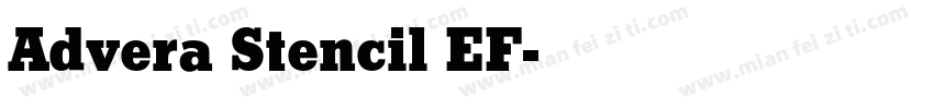 Advera Stencil EF字体转换